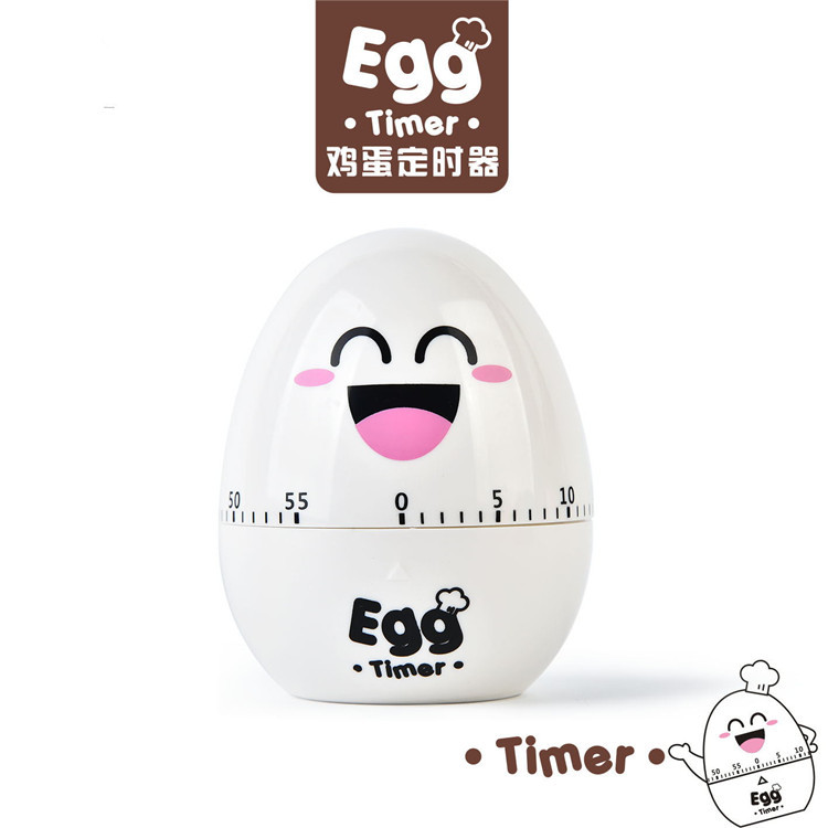 Cartoon mechanical egg kitchen timer, home timing reminder, children and students mechanical timer reminder details Picture