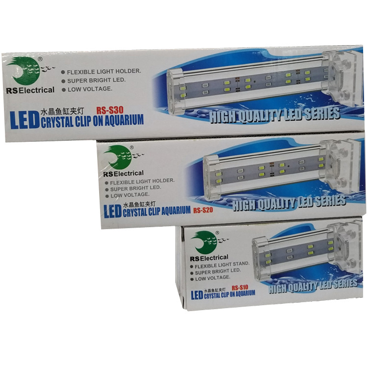 Aquarium fish tank lighting fixtures, crystal fish tank clamps, aquarium LED lights, various sizes of small clamps Item Picture