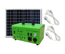 100W太阳能发电系统锂电池家用光伏发电AC300W输出