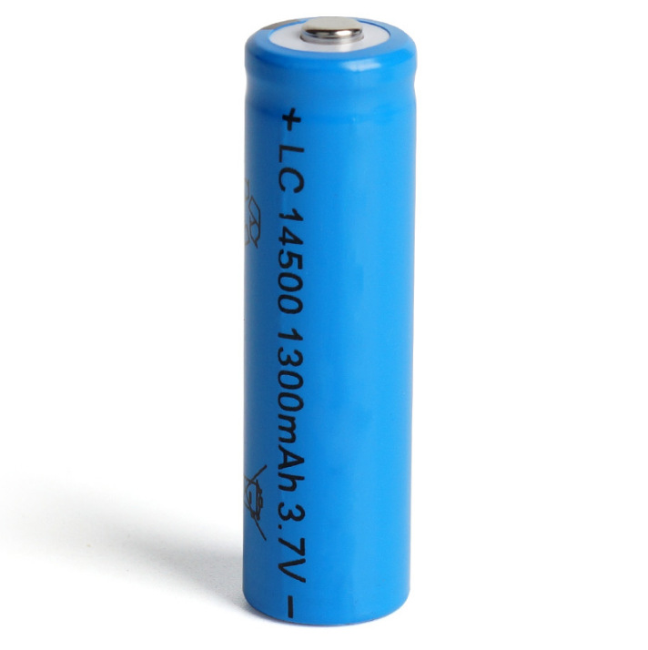 5号充电锂电池 14500锂电池3.7V1300mAh 鼠标电池 强光手电筒电池
