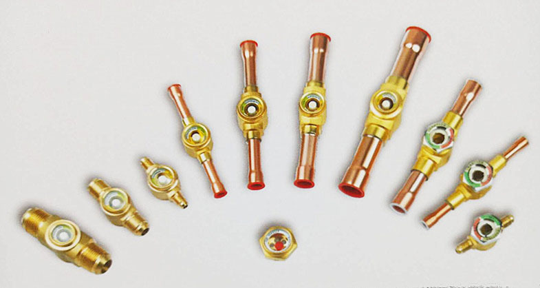 Hongsen SG type welded screw sight glass refrigeration automatic control accessory, cold storage central air conditioning liquid supply sight glass