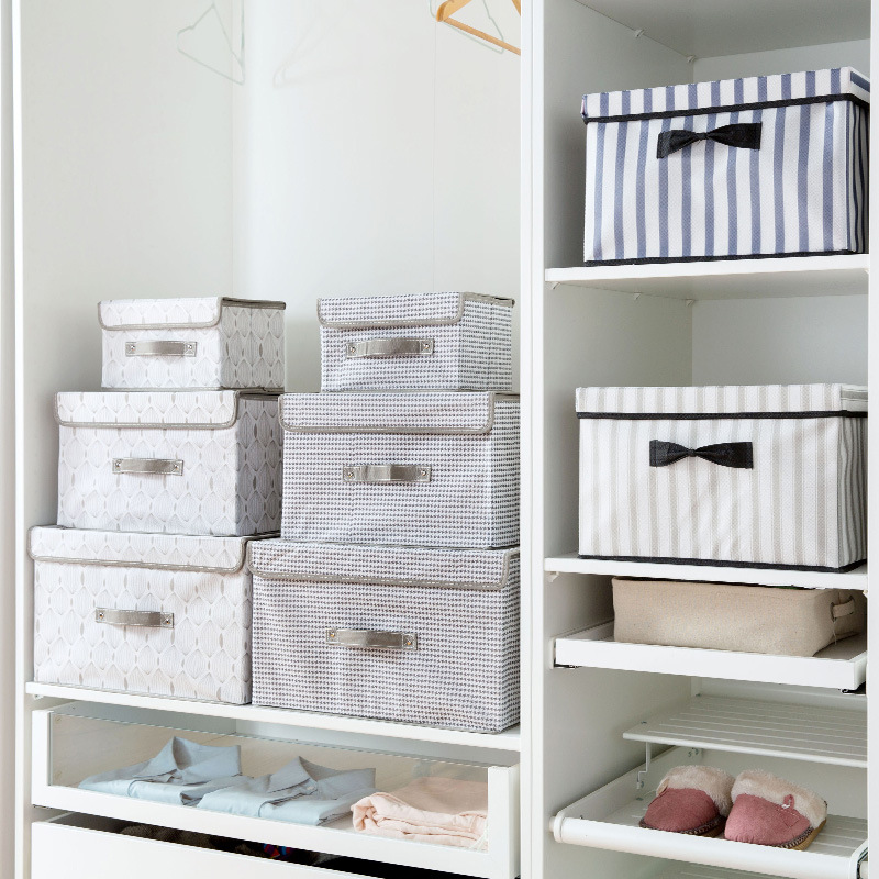 Non-woven storage box Children's toys underwear storage box Clothing storage box Cloth folding clothes storage box full figure