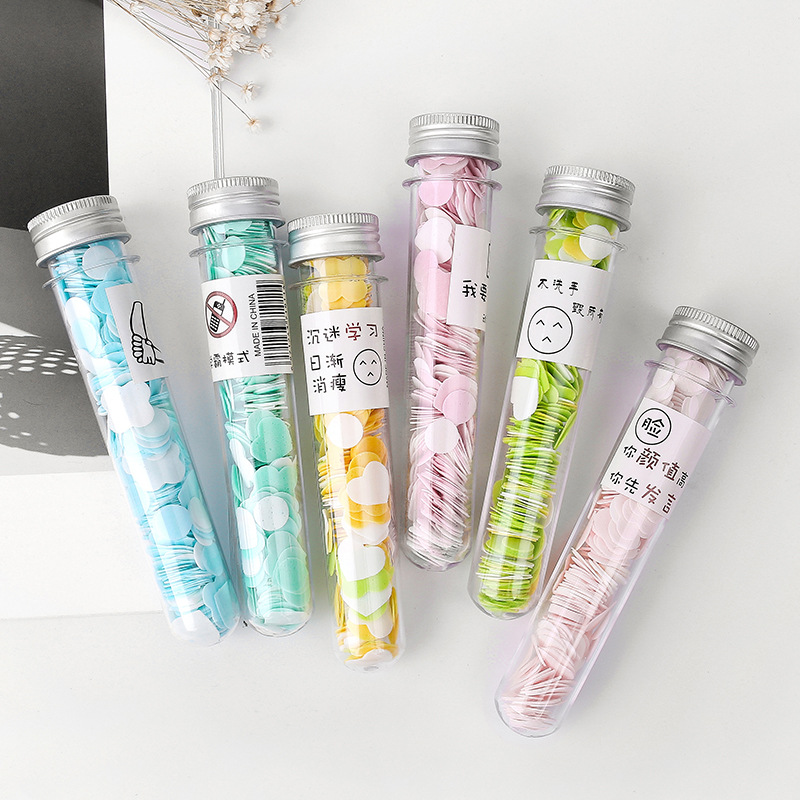 Travel bottle hand washing Tube flower type disposable soap Portable outdoor hand washing soap paper soap flakes details Picture