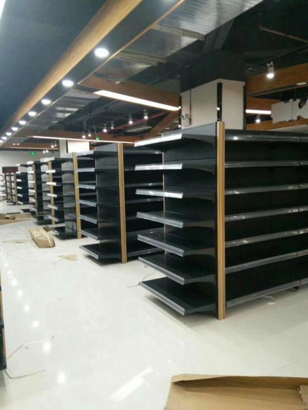 Large Shopping Malls Heavy Shelves Sand Grain Gray Merchant Super Shelf Grain And Oil Special Single-Sided Double-Sided Weight Shelves details Picture