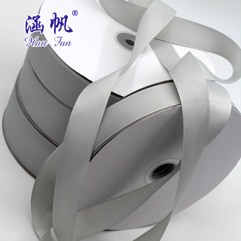 Light gray ribbon ribbed ribbon Wholesale ribbon Colorful ribbon wedding ribbon Wrapping ribbon gift box decoration Specification drawing