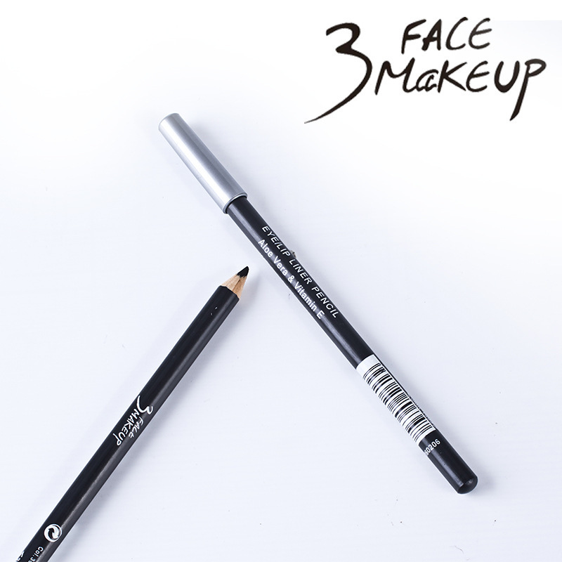 3FACEMAKEUP/第三面1599全球化妆师专用碳黑 眼线笔眉笔两用1599详情图3