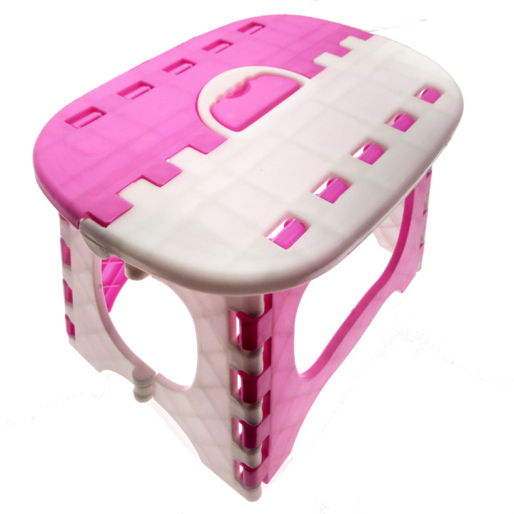 P1542   粉色-双色折叠凳 便携式小板凳儿童矮凳义乌10元店百货详情图4