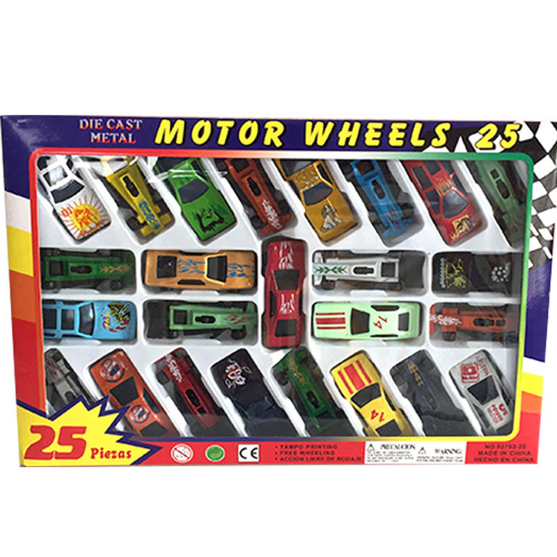 25 cross-border alloy toy cars, 25 color box gift boxes, 25 pieces of children's toy cars, alloy sliding toy cars Application Scenario