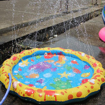 新款草坪沙滩玩耍游戏洒水坐垫 喷水垫 夏季儿童户外喷水垫子