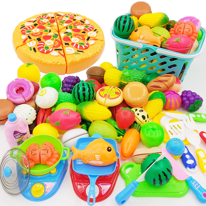 水果切切乐玩具切水果切蔬菜蛋糕儿童过家家厨房套装厂家批发