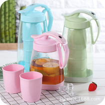 Plastic cold water bottle Juice bottle cold water bottle set Creative cold water bottle cold water bottle 5-piece promotional pot
