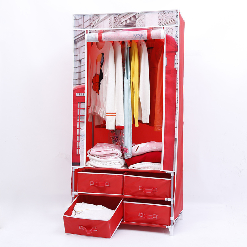 2021 new positioning non-woven folding wardrobe with storage function of the closet manufacturers direct wardrobe factory