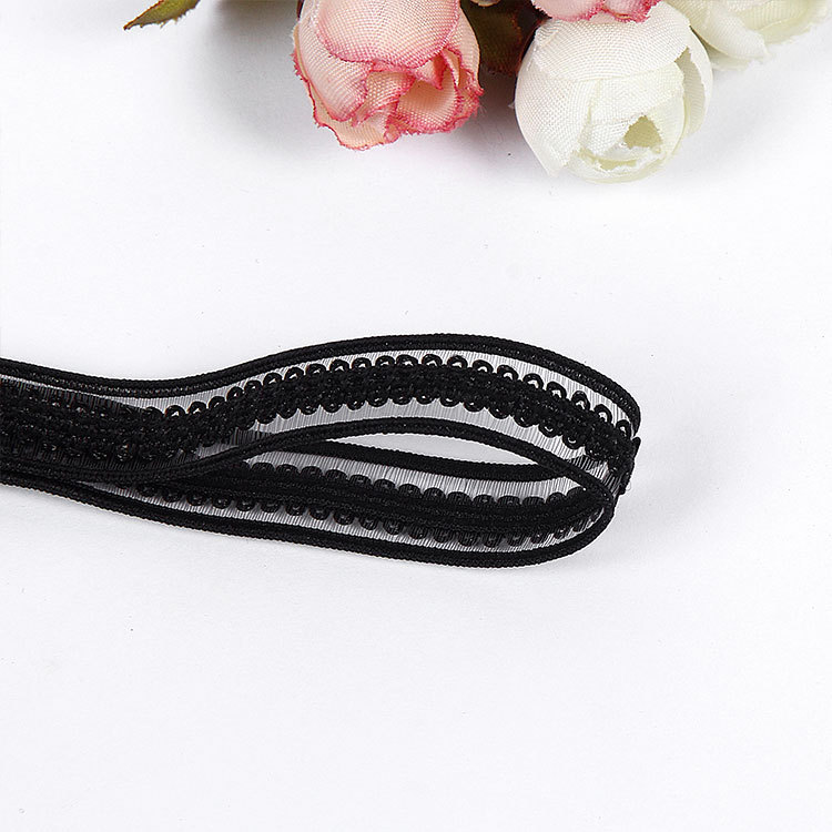 Supply Lace Elastic Wedding Band Wedding Dress Bra Strap Headwear Accessories Lace Elastic Band Wholesale Specification drawing