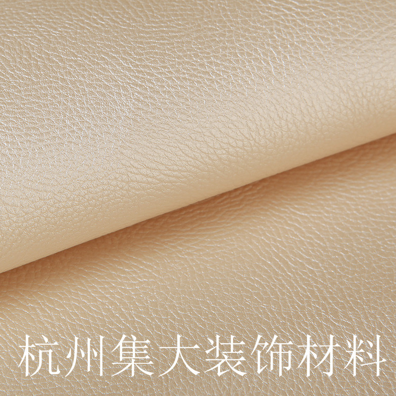 Manufacturer spot wholesale PVC PVC leather litchi pattern soft bag home background wall decoration leather hard bag leather details Picture