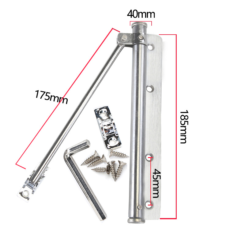 Door closer, automatic door closer, wooden door, invisible door, spring buffer door closer, light and simple door closer details Picture