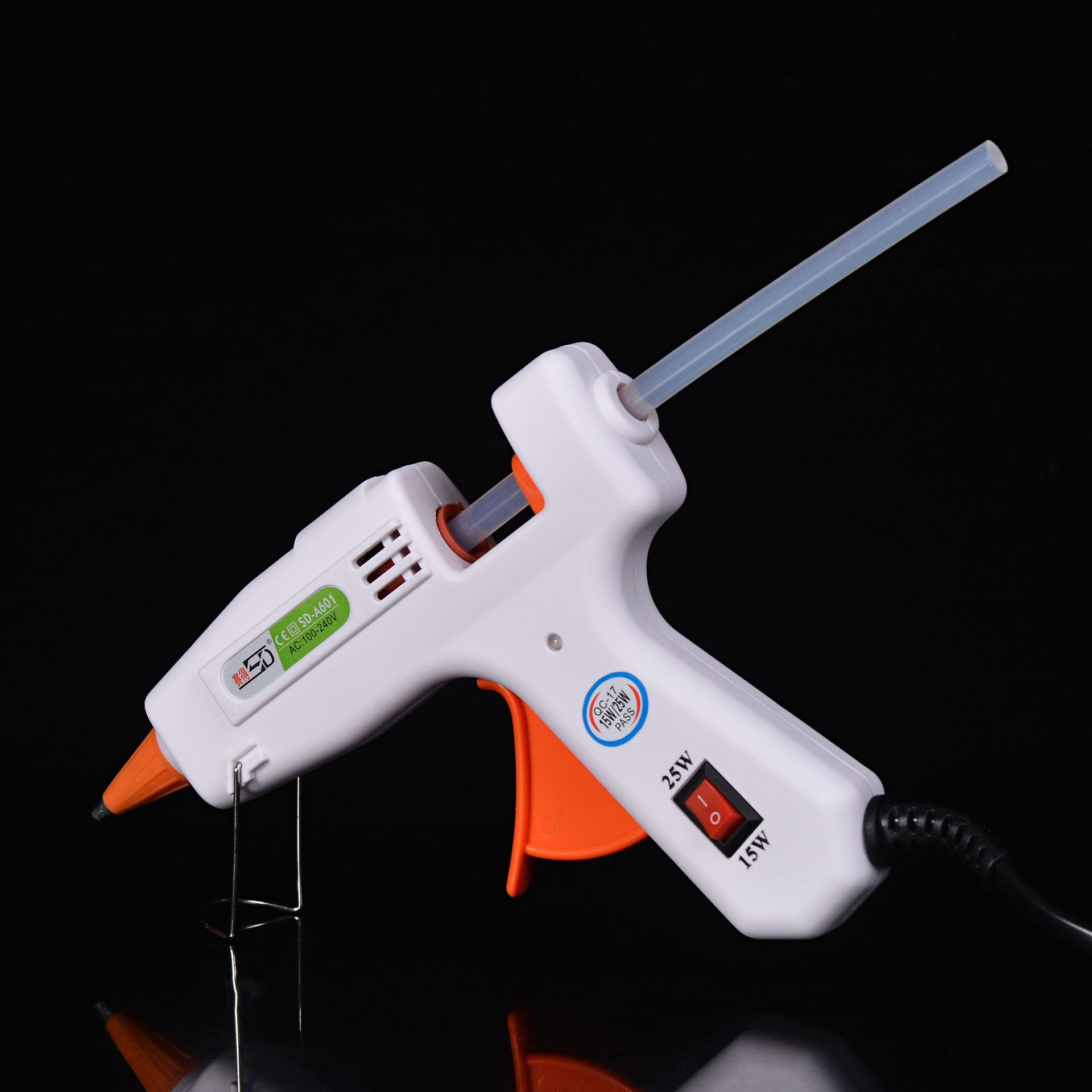 白色15W/25W好品质热熔胶棒胶枪  DIY热熔胶枪7MM胶条溶胶枪批发