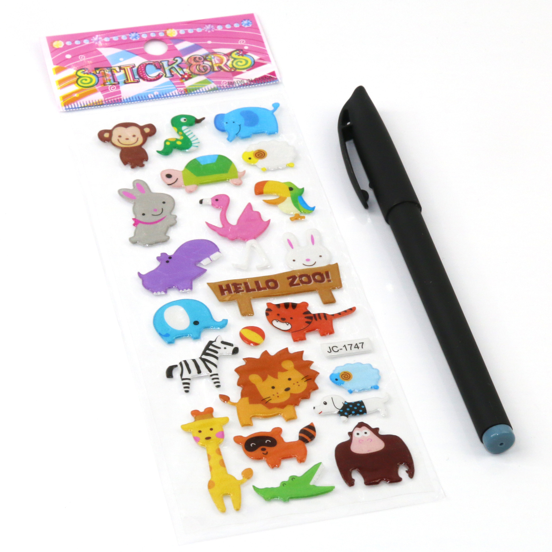Factory direct sales of children's cartoon animation stickers, three-dimensional stickers, educational early childhood education kindergarten reward bubble stickers details Picture
