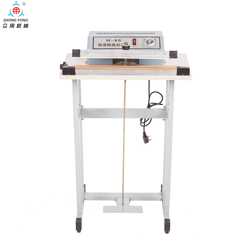 Zhongyong brand SF-B500 series foot-operated sealing machine, foot-operated shrink film packaging machine, film cutting machine, sealing and cutting machine Item Picture