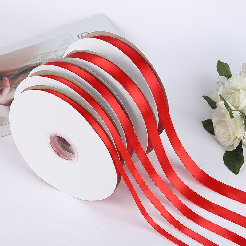 Ribbons, cars, red ribbons, roses, diy handicrafts, fine silk ribbons, wedding gift packaging, wide ribbons, webbing, hair accessories details Picture