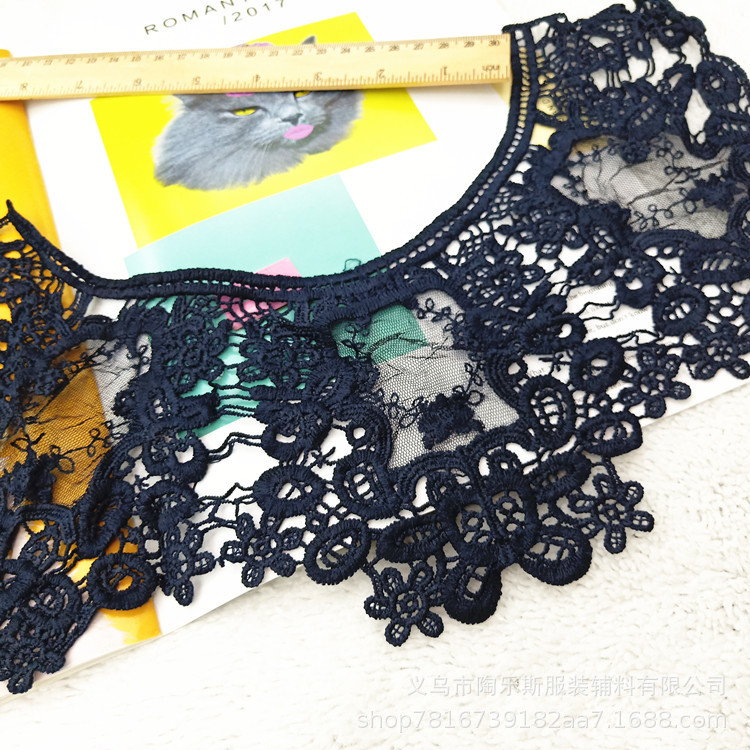 Factory direct sales of lace, milk silk, collar flower, water-soluble lace mesh, clothing accessories, embroidery Application Scenario
