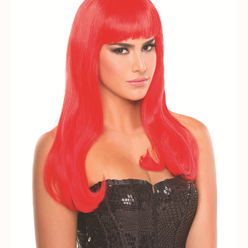 NEWLOOK BW092 multi-color long straight synthetic wig, European and American fashion Item Picture