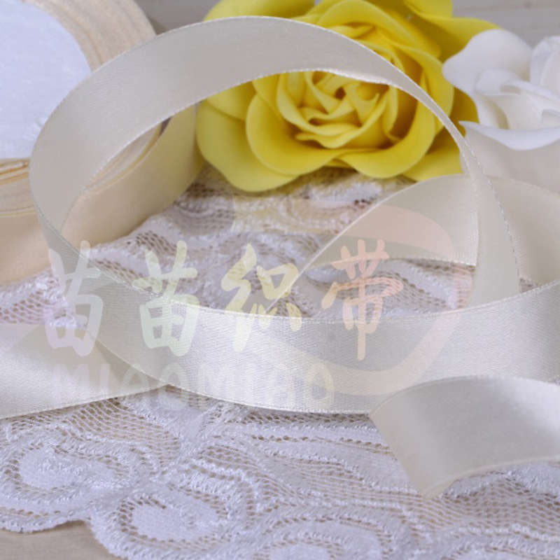 White Polyester Knit With Color 6 Points Imported Ribbon Garment Garment Color Ribbon Handmade Diy Woven Ribbon details Picture