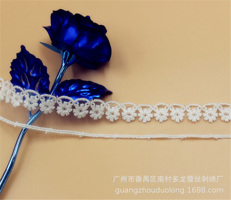 1110616A精美蕾丝花边服饰家纺辅料网纱刺绣宽3厘米详情5