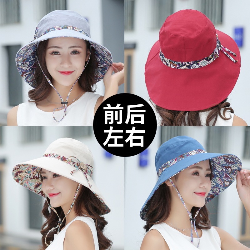 Sun Hat Children Summer Uv Sun Hat Foldable Beach Basin Hat Cold Hat Travel Sunscreen Hat Wholesale Application Scenario