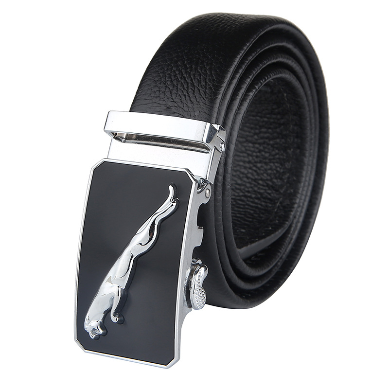 Leather Belt Manufacturers Direct Sales Of Men's Leather Belt Leather Layer Automatic Buckle Business Belt Gifts Wholesale details Picture