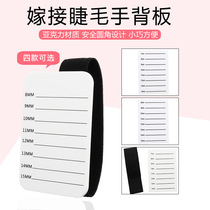 Wholesale grafting eyelash scale board white acrylic eyelash display table with binding grafting false eyelash display board