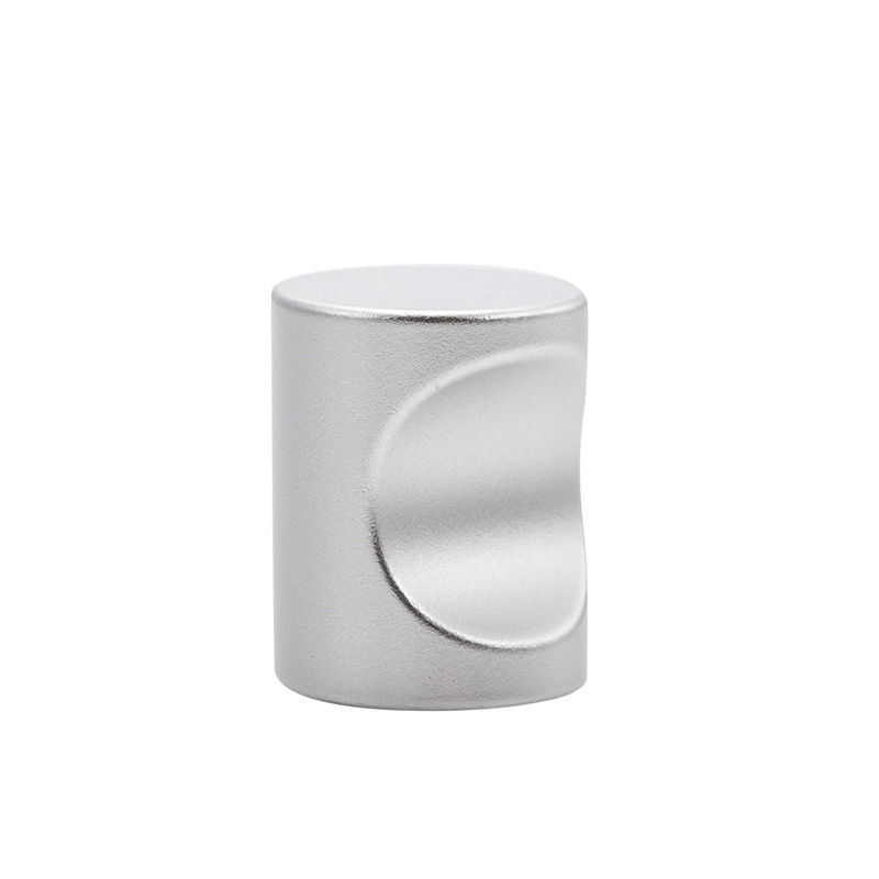 Space Aluminum Cylinder Handle Zinc Alloy Single-Hole Handle Modern Simple Cabinet Drawer Handle Application Scenario