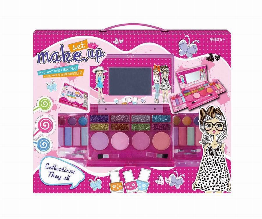 Children's Cosmetics Toy Set Baby Play House Girl Princess Makeup Box Cross Landscape Princess Lipstick Eyeshadow Item Picture