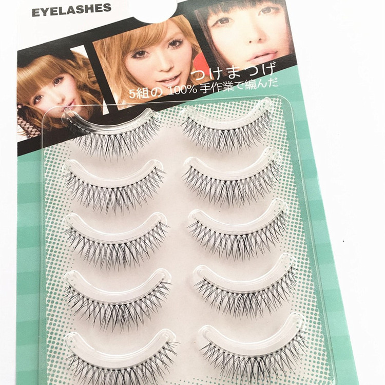 Japanese and Korean style hand-sharpened eyelashes, high-temperature silk sharpened false eyelashes, Japanese and Korean style cross-shaped eyelashes manufacturer wholesale Application Scenario