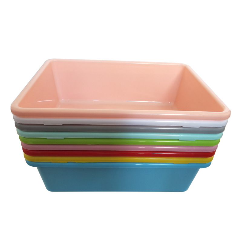 Xinyuejia children's toy storage box, household plastic storage basket, kindergarten baby organizing and storage basin Item Picture