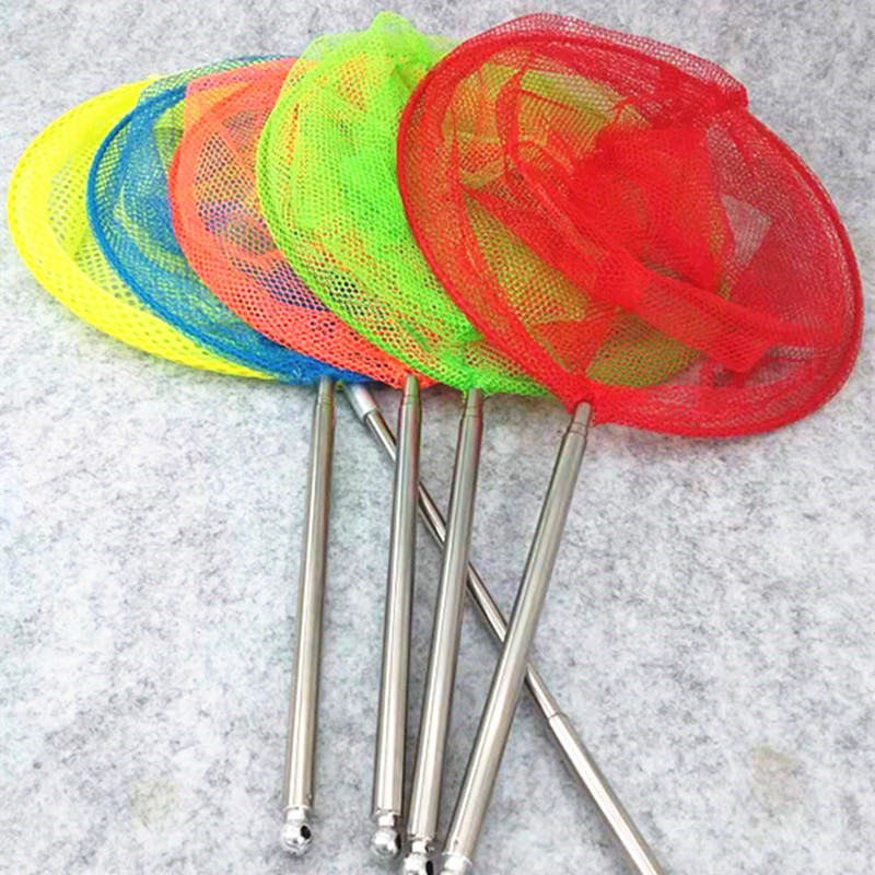 Factory direct sales of children's fishing nets, fish protection nets, insect nets, copying nets, butterfly nets, and stainless steel telescopic nets details Picture