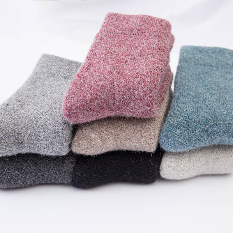 Super Thick Wool Socks Men's Extra Thick Cashmere Socks Mid-Tube Socks Middle-Aged Extra Thick Women's Socks Autumn And Winter Wool Socks Specification drawing