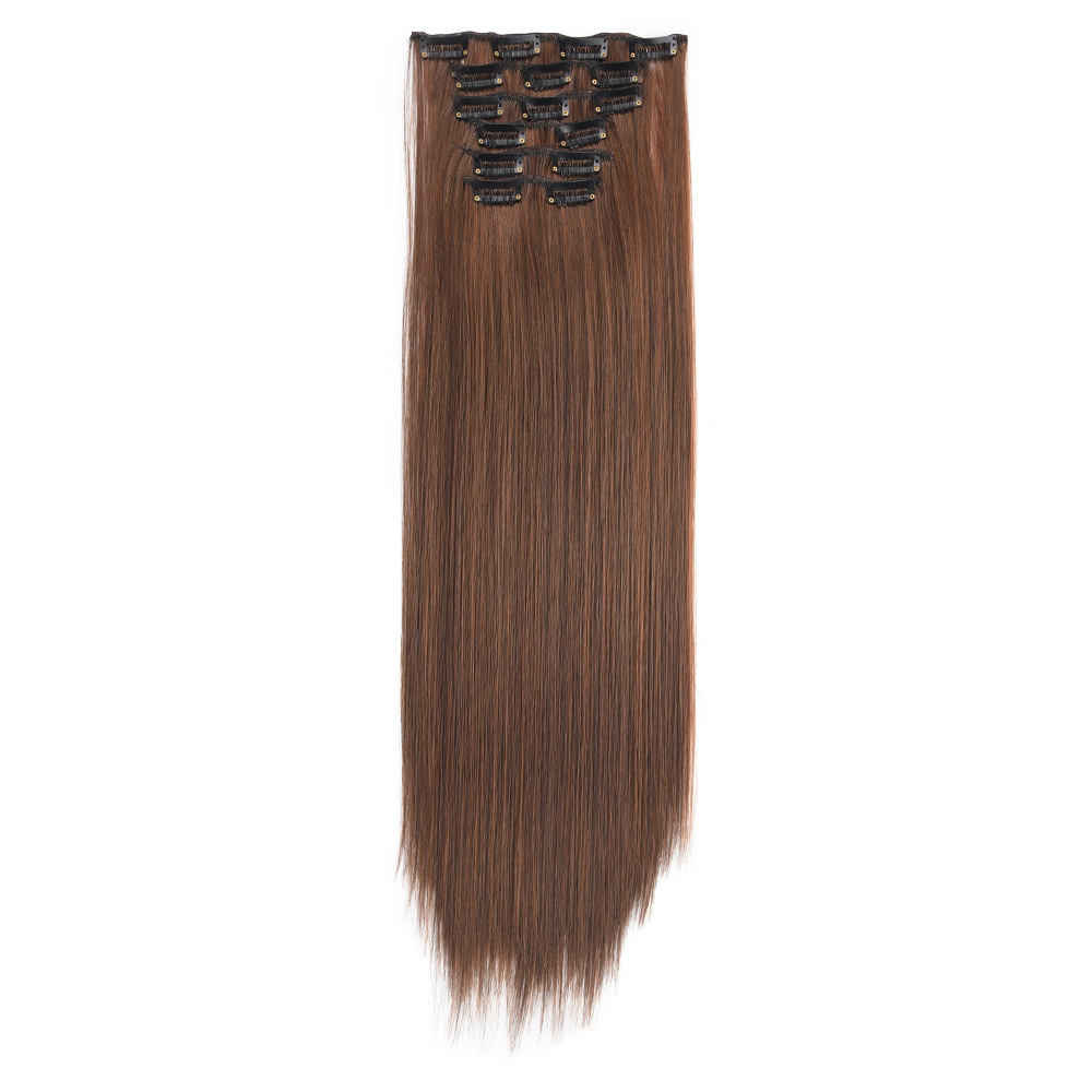 16 calorie long straight hair wig clip 6 piece set straight hair extensions 6 piece set straight hair extensions Application Scenario