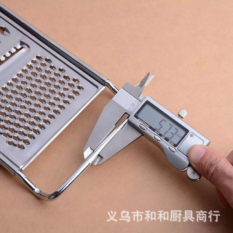 Kitchen Multi-purpose stainless steel grater 6# Angle multi-purpose grater Specification drawing