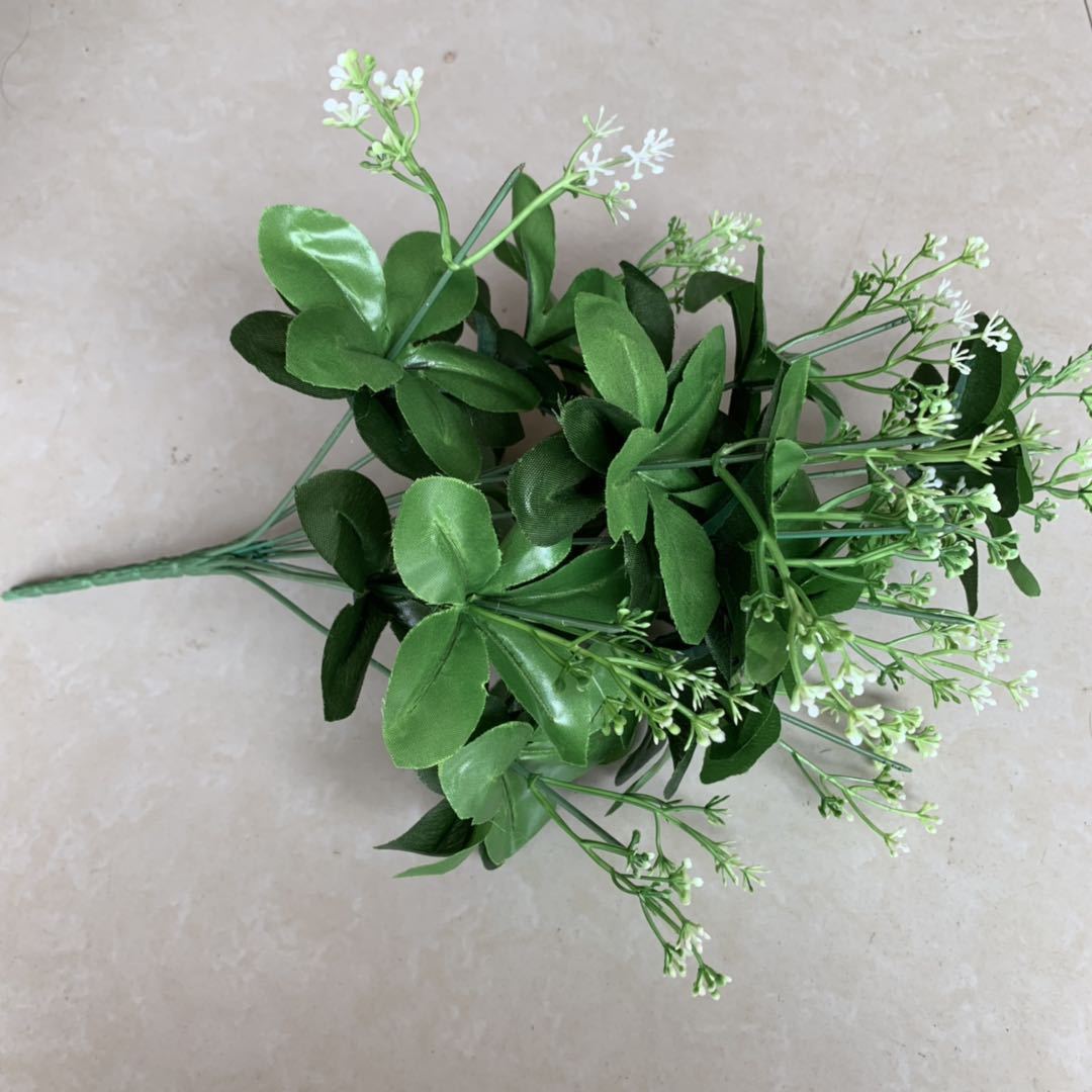 Manufacturers direct screen flower material simulation plant fake flower plastic flower kumquat tree orange tree simulation with grass decoration details Picture