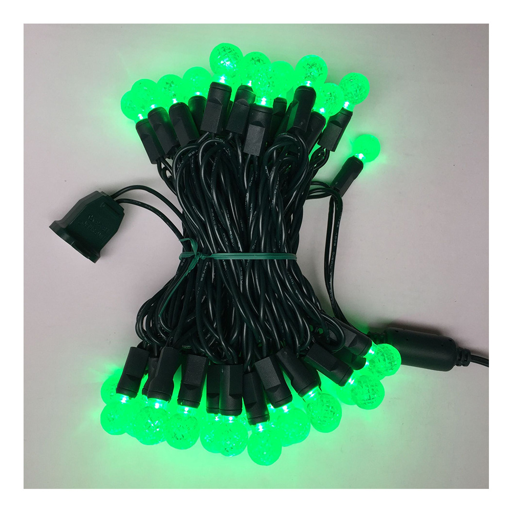 The manufacturer supplies waterproof spherical LED injection type light strings, outdoor LED Christmas tree and home decoration light strings Item Picture