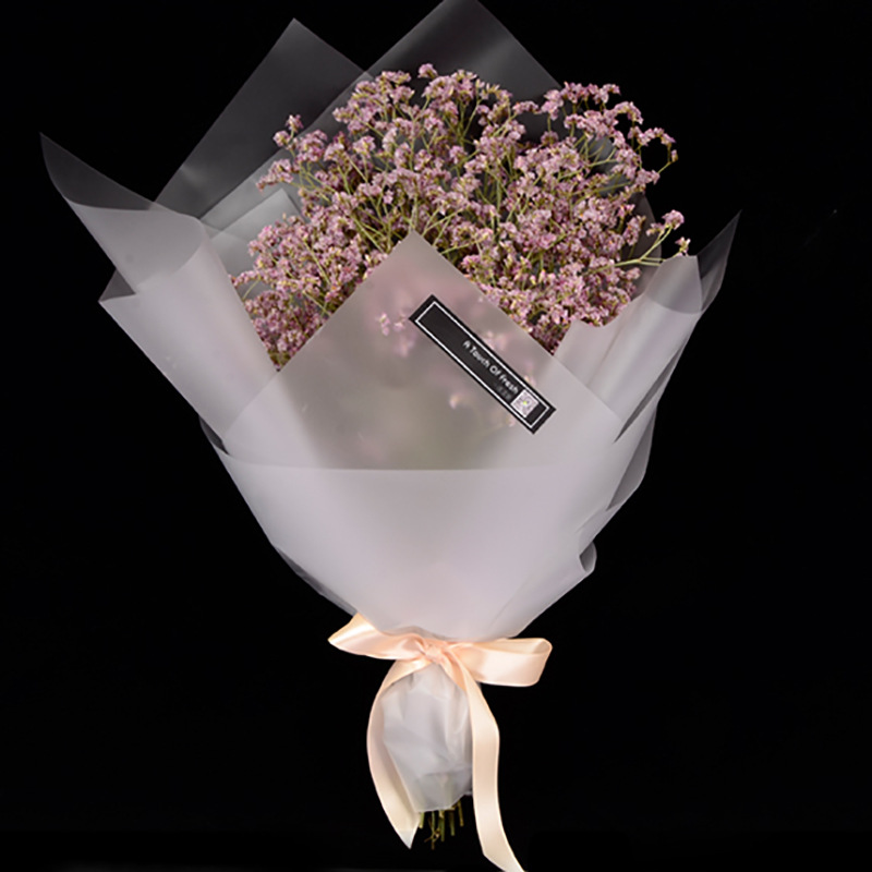Flower Shadow Korean Paper Waterproof Wrap Flower Paper Mist Paper Semi-Transparent Light Paper Flower Materials Fresh Flower Bouquet Wrapping Paper Specification drawing