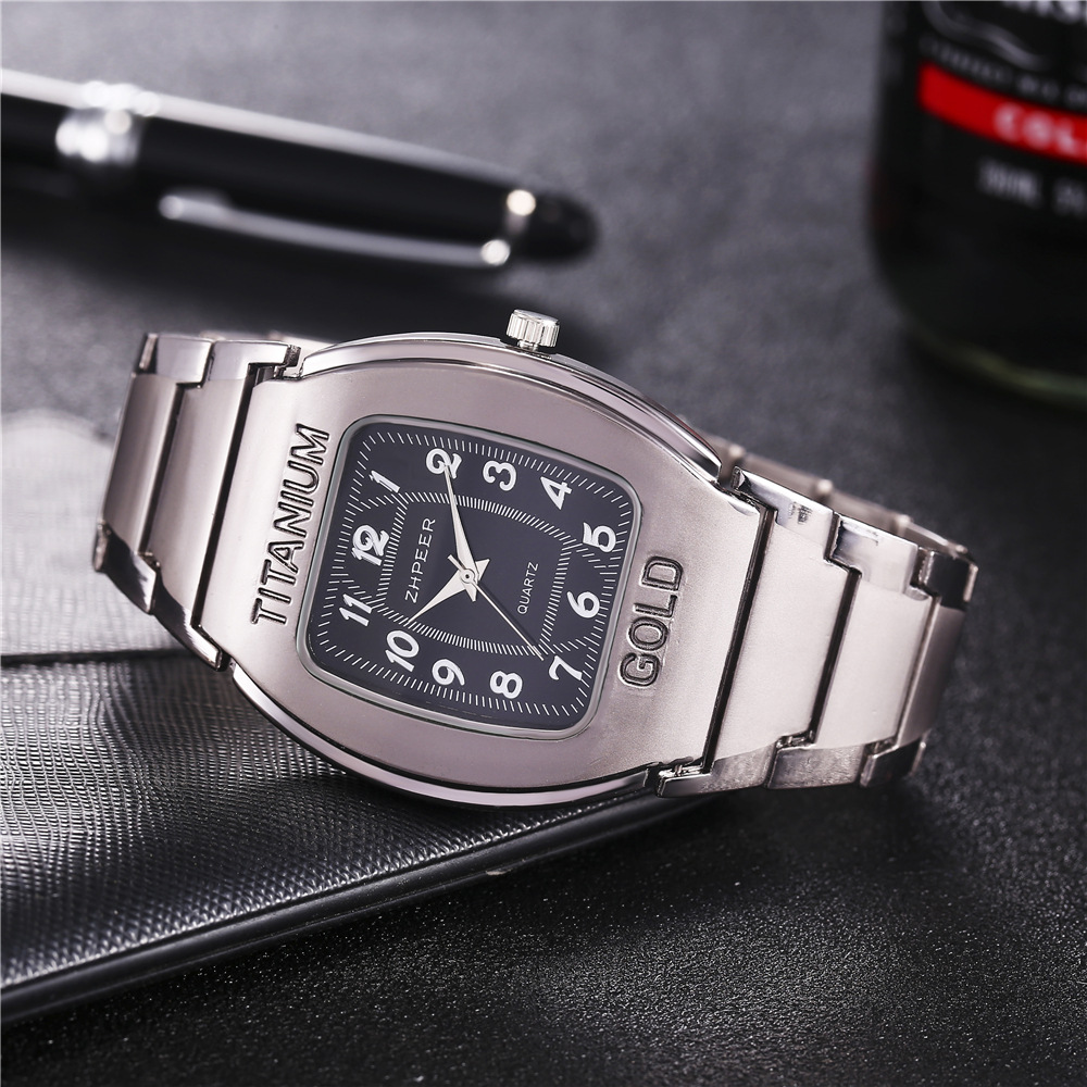 The new cross-border bestseller, zpeer bark-shaped men's titanium alloy business casual steel band quartz watch Application Scenario