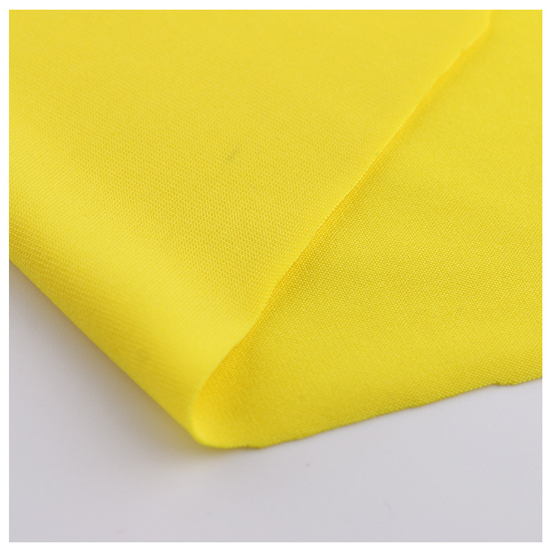 DTY solid color four-sided elastic knitted fabric polyester ammonia fashion, milk silk fabric, T-shirt, dance dress, yoga dress fabric Application Scenario