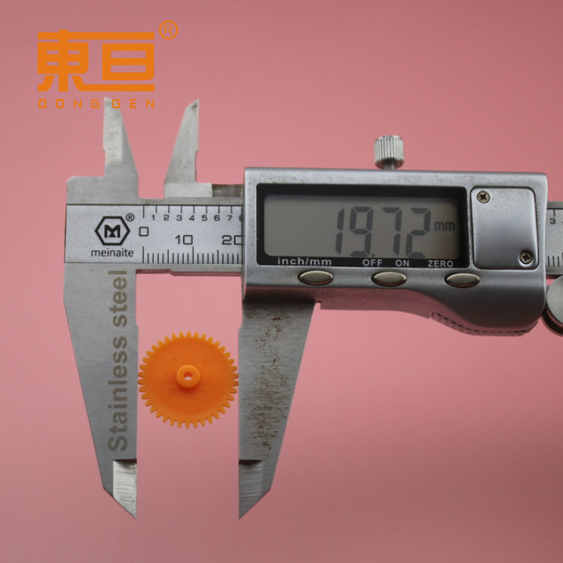 382A soft orange-red soft tooth plate, single-layer gear with soft rubber, easy to insert and pull, toy gear Item Picture