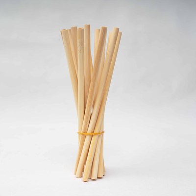 Dining Bar Green Disposable Bamboo Straw Environmental Protection Custom Carbonized Green Bamboo Yellow Bamboo Straw