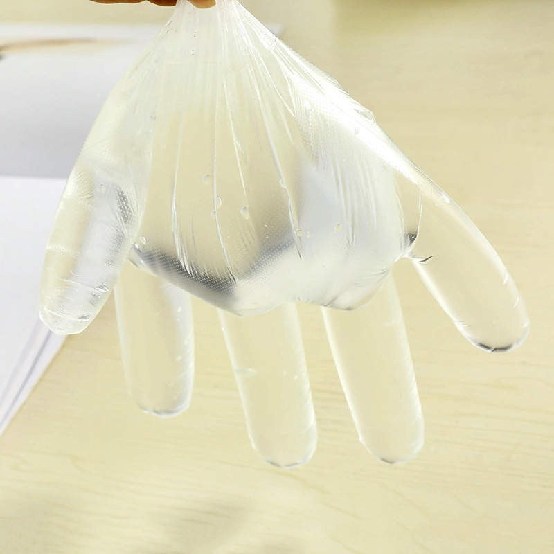 Factory direct sales of 100 pairs of disposable plastic catering food-grade dishwashing gloves and 50 pairs of catering beauty gloves Item Picture