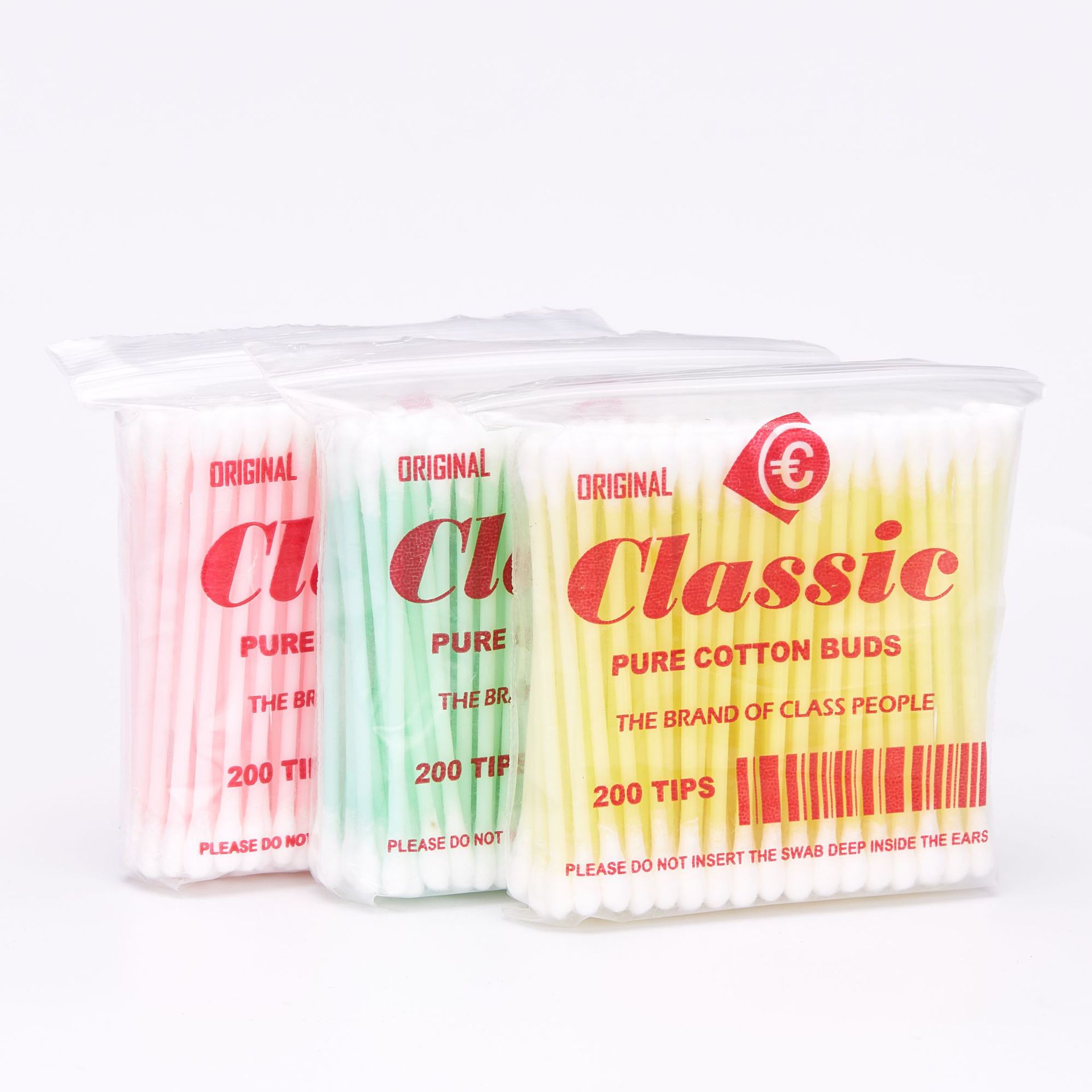 棉签/卸妆湿巾/牙签/棉签盒/棉签尖头白底实物图