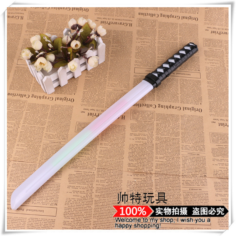 Children's Electronic Glowstick Sword Fluorescent Plastic Children's Toy Electronic Toy Plastic Knife With Sheath details Picture