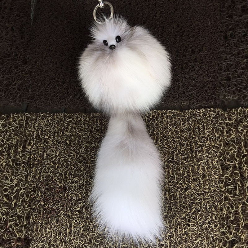 可爱狐狸毛球细节图