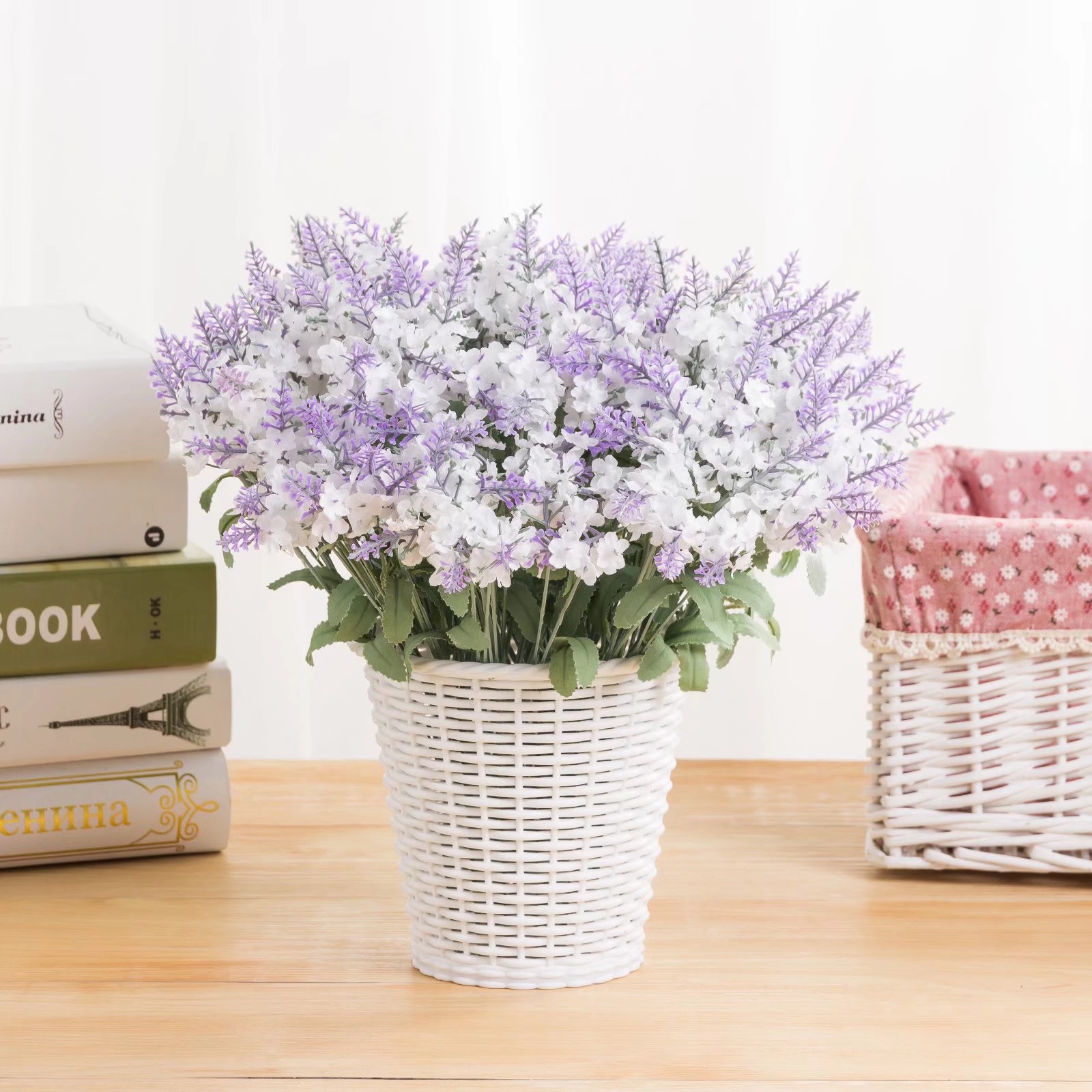 10 Provencal lavender artificial flowers for home decoration, artificial plants, potted green plants, wedding artificial flowers Application Scenario